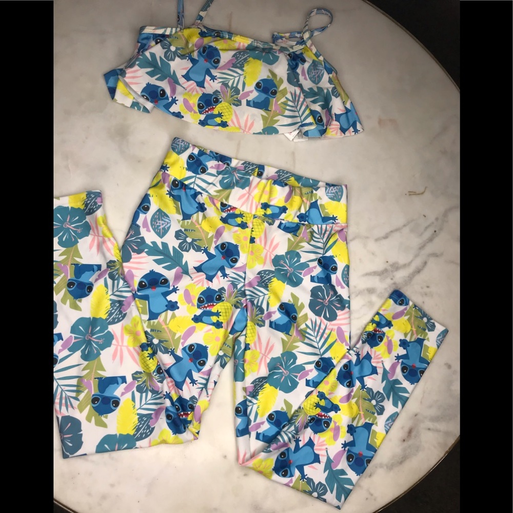 Stitch bathing suit  size 9/10